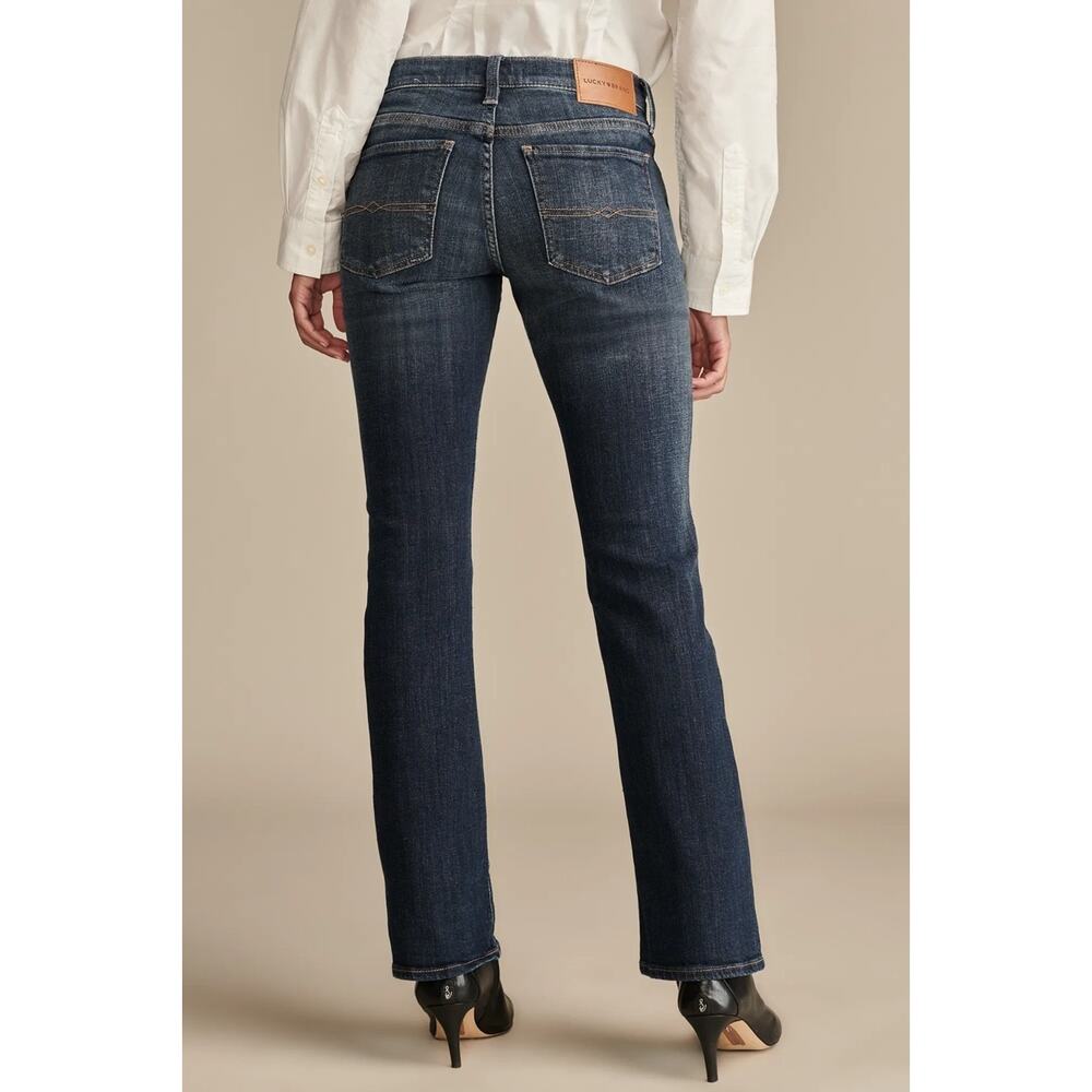Lucky Brand Women Size 4/27 Regular Sweet Boot Mid-Rise Blue Jeans Dark Blue - Picture 2 of 9